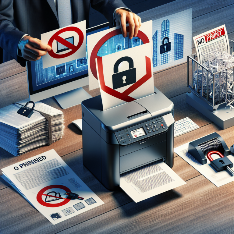 "Protect Your Sensitive Information: Limit Printing to Stay Secure"